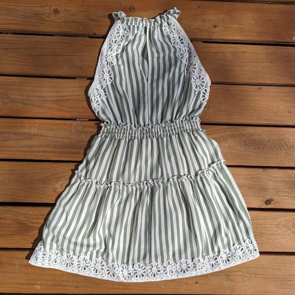 Lauren Stripe Sleeveless Fit & Flare Dress size Large - Picture 5 of 9